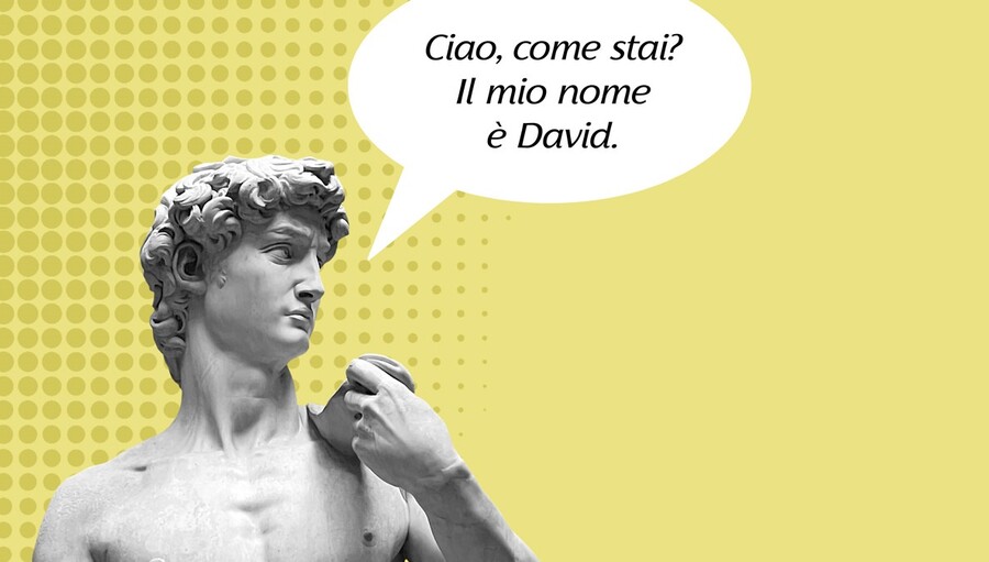 Plakát L'italiano a chiacchiere