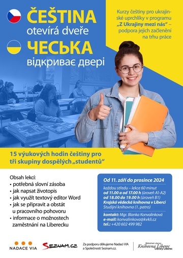 Plakát Čeština otvírá dveře