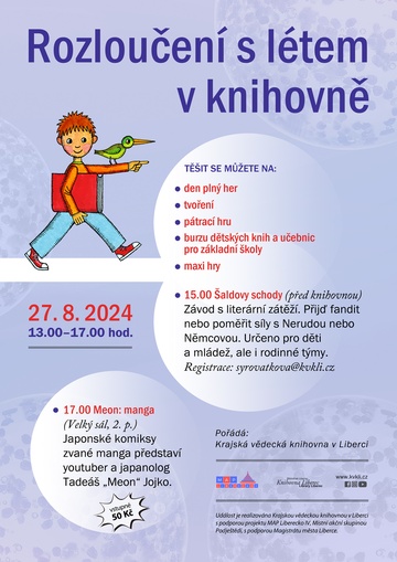 Plakát Rozloučení s létem v knihovně