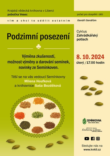 Plakát Podzimní posezení