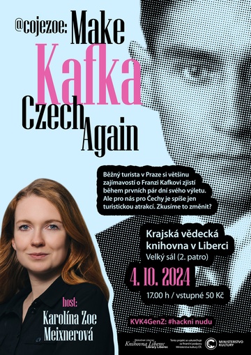 Plakát @cojezoe: Make Kafka Czech Again