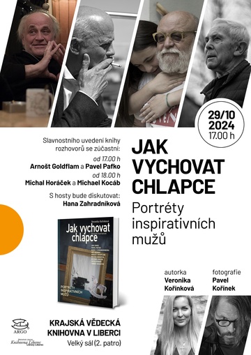 Plakát Veronika Kořínková, Pavel Kořínek: Jak vychovat chlapce – Portréty inspirativních mužů