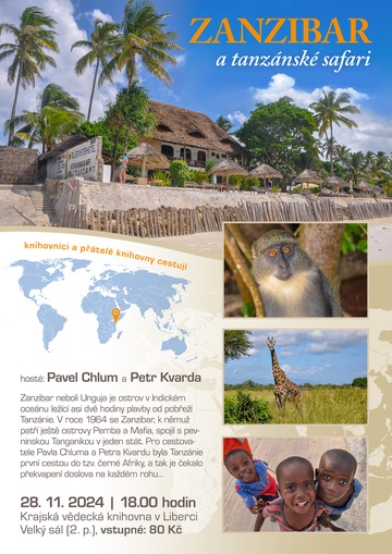Plakát Zanzibar a tanzánské safari