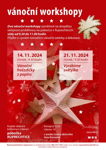 Plakát Vyrábíme vánoční ozdoby z papíru