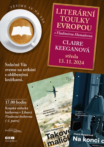Plakát Literární toulky Evropou - Claire Keeganová