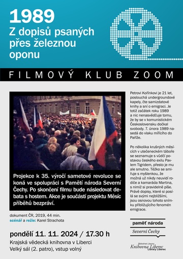 Plakát 1989: Z dopisů psaných přes železnou oponu