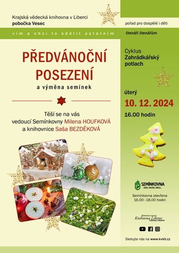 Plakát Předvánoční posezení