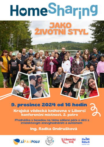 Plakát Homesharing jako životní styl
