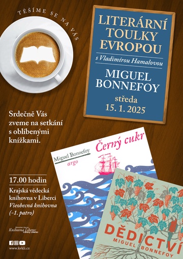 Plakát Literární toulky Evropou - Miguel Bonnefoy