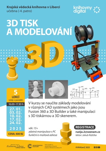 Plakát 3D tisk a modelování