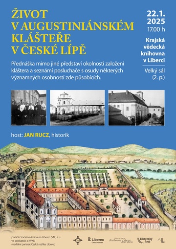 Plakát Život v augustiniánském klášteře v České Lípě
