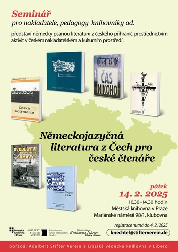 Plakát Německojazyčná literatura z Čech pro české čtenáře