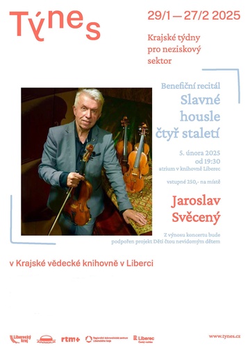 Plakát Benefiční recitál Jaroslava Svěceného