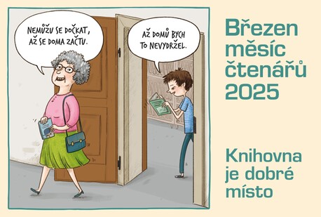 Plakát Březen měsíc čtenářů 2025
