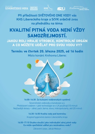 Plakát Pitná voda a její význam