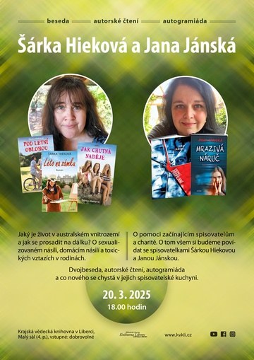 Plakát Šárka Hieková a Jana Jánská