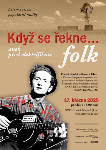 Plakát Když se řekne... folk aneb Před elektrifikací