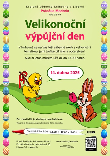Plakát Velikonoční výpůjční den