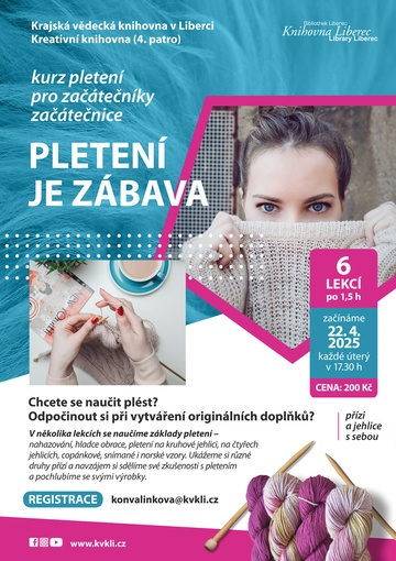 Plakát Pletení je zábava