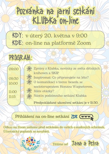 Plakát Setkání Klubu dětských knihoven Libereckého kraje