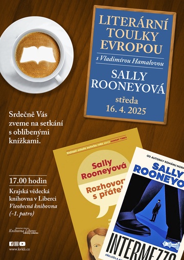 Plakát Literární toulky Evropou – Sally Rooneyová