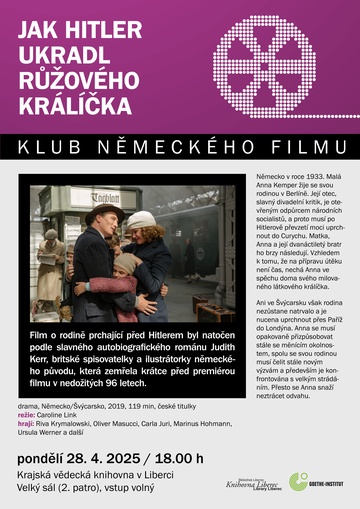 Plakát Jak Hitler ukradl růžového králíčka