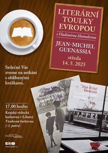 Plakát Literární toulky Evropou – Jean-Michel Guenassia