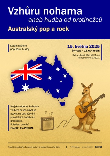Plakát Vzhůru nohama aneb Hudba od protinožců: Australský pop a rock