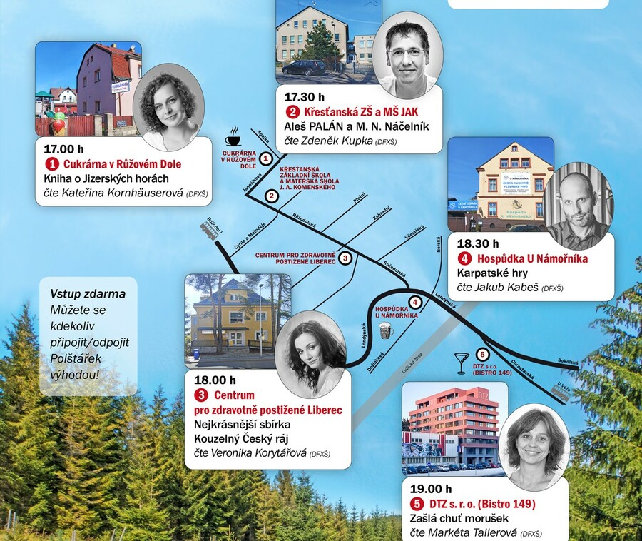 Plakát Literatour No. 13: Toulky s Náčelníkem