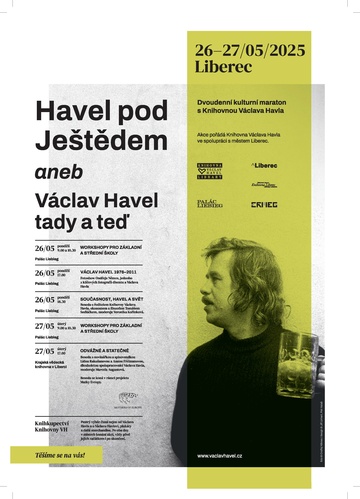 Plakát Odvážné a statečné: besedu s Lídou Rakušanovou a Annou Freimannovou moderuje Marcela Augustová