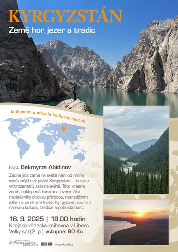 Plakát Kyrgyzstán: země hor, jezer a tradic