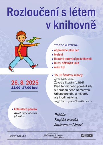 Plakát Rozloučení s létem v knihovně