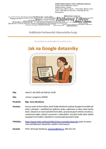 Plakát Jak na Google dotazníky