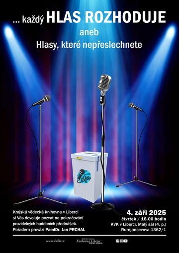 Plakát ...každý hlas rozhoduje aneb Hlasy, které nepřeslechnete