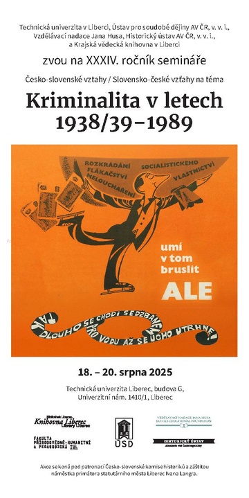 Plakát Kriminalita v letech 1938/39–1989