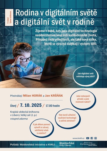 Plakát Rodina v digitálním světě a digitální svět v rodině
